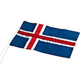 Islandsk stutflag til 40 cm - 10x16 cm