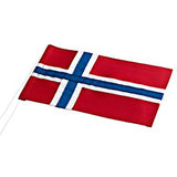 Norsk stutflag til 40 cm - 10x16 cm