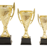 Pokal serie i guld, Skarpt design, Med hank
