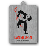 Medalje med dit tryk, rustfri stål