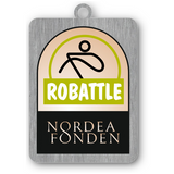 Medalje med dit tryk, rustfri stål