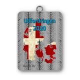 Medalje med dit tryk, rustfri stål