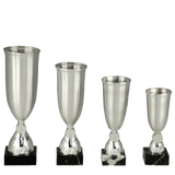 Vandrepokal i sølv, 4 størrelser