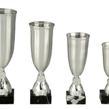 Vandrepokal i sølv, 4 størrelser