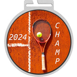 Medalje med dit tryk, rustfri stål, ø70 mm.