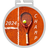 Medalje med dit tryk, rustfri stål, ø70 mm.