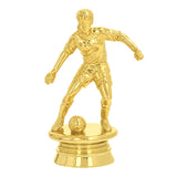 Fodbold statuette Dame, guld, flere sokkeltyper