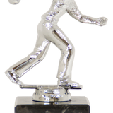 Keglespiller statuette Herre, sølv, 4 sokkeltyper