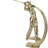 Golf statuette herre, guld, 4 sokkeltyper