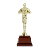 Guldfarvet award statuette