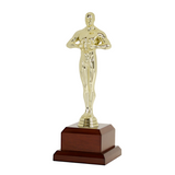 Guldfarvet award statuette
