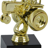 Traktortræk statuette, guld, 4 sokkeltyper