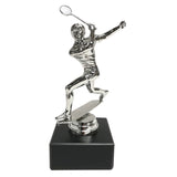 Squash statuette Dame, sølv,  flere sokkeltyper