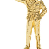Pistol skydning statuette herre, guld, 4 sokkeltyper