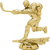 Ishockey statuette, guld, 4 sokkeltyper