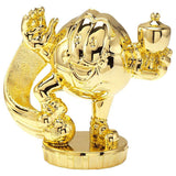 Fodbold Happy Winner statuette, guld, 4 sokkeltyper
