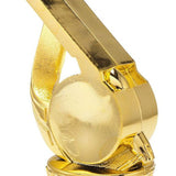 Dommerfløjte statuette, guld, 4 sokkeltyper