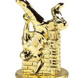 Streetdance statuette, guld, 4 sokkeltyper