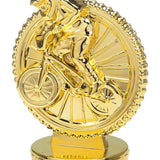 BMX statuette, guld, 4 sokkeltyper