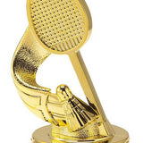 Badminton statuette, guld, 4 sokkeltyper