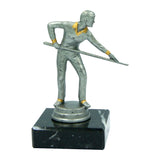 Billard / Pool statuette herre, flere sokkeltyper