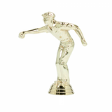 Petanque statuette Herre, guld, 4 sokkeltyper
