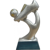 Fodbold statuette, antik sølv