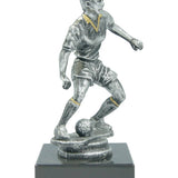 Fodbold statuette Dame, Stor, Antik sølv