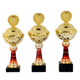 Flot Golden Red pokal, med låg