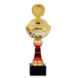 Flot Golden Red pokal, med låg