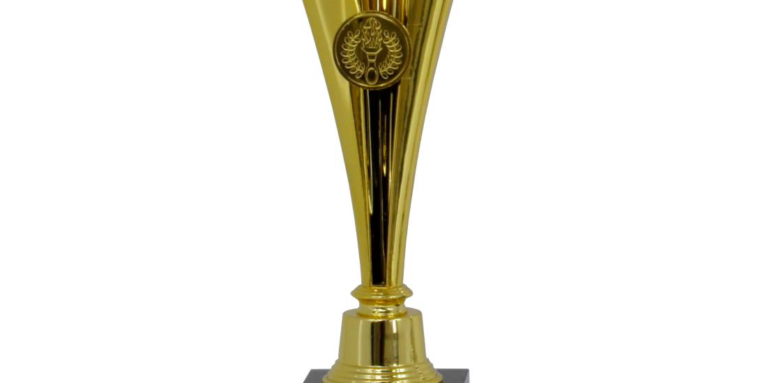 Eventyrlig plast pokal, 3 metal farver