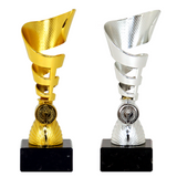 Smuk plast pokal, guld & sølv version