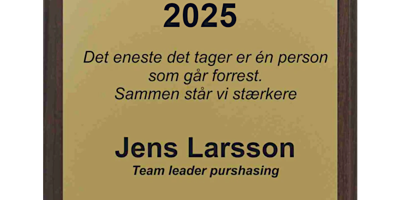 Træplakette med farve print