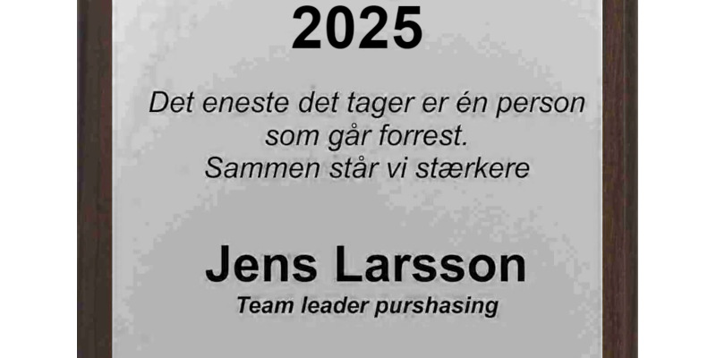 Træplakette med farve print