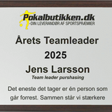 Træplakette med farve print