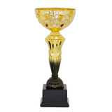 Flot Guld Chrompokal, guld og sort