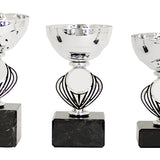 Lille speciel Chrompokal, sølv og sort