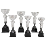 Flot Sølv Chrompokal, sølv og sort