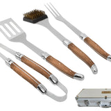 BBQ sæt - Laguiole By Hâws, 4 dele i kuffert, Eksklusivt