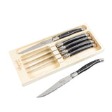 Sort look steak knive - Laguiole By Hâws, 6 stk, Eksklusivt design
