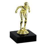 Svømmer statuette dame, guld, flere sokkeltyper