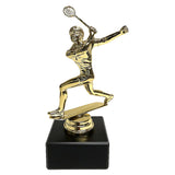 Squash statuette Dame, guld, flere sokkeltyper