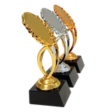 Emblem statuette, Guld, Sølv eller Bronze