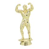 Body Builder statuette Herre, guld, 4 sokkeltyper