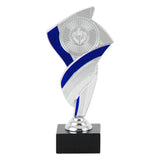 Emblem statuette, sølv og blå, 2 størrelser
