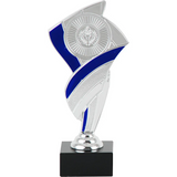 Emblem statuette, sølv og blå, 2 størrelser