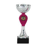 Moderne pokal, sølv og lilla