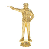 Pistol skydning statuette herre, guld, flere sokkeltyper