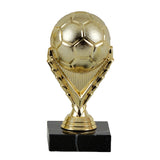 Fodbold bold statuette, guld, flere sokkeltyper