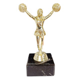 Cheerleader statuette, guld, flere sokkeltyper